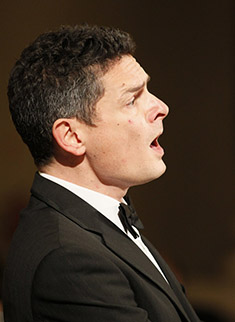 Nicholas performing at the requiem